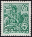 DDR: MiNr. 415 X II, 21.11.1953, "Fünfjahrplan...