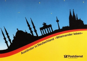 BRD: MiNr. 1725, 20.12.1994, Sonderkarte Ausländer in Deutschland - Miteinander leben, Ersttagssonderstempel