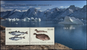 Grönland: MiNr. 817 C - 818 C Bl. 91, 21.01.2019, "NORDEN: Nordische Fische (II)", Block, postfrisch