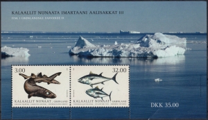 Grönland: MiNr. 846 - 847 Bl. 95, 28.02.2020, "NORDEN: Nordische Fische (III)", Block, postfrisch