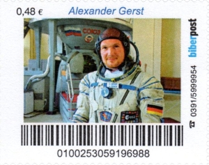 Biberpost: 28.05.2014, "Alexander Gerst", Satz, postfrisch