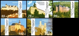 ElsterPost: MiNr. 14 - 19, 14.05.2020, "Burgen, Schlösser in Ostthüringen (II)", Satz, postfrisch