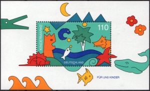 BRD: MiNr. 1980 Bl. 42, 16.04.1998, "Für uns Kinder", Block, postfrisch