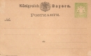 Bayern: MiNr. P 3 II, 00.00.1874, "Wappen",...
