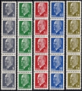 DDR: 1961, 1963, 1970, "Walter Ulbricht", 5 x...