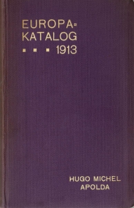 DR: MICHEL, "Europa-Katalog", 1913, gebraucht (neuwertig)