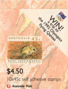 Australien: MH 73 (MiNr. 1279 II - 1284 II), 02.01.1992, "Gefährdete Tiere (a)", postfrisch