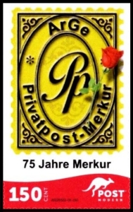 PostModern: 29.03.2022, "75 Jahre Merkur", Satz, postfrisch