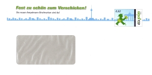 PIN Mail: MiNr. P 1, 00.05.2008, "Einführung der Ampelmann-Briefmarke", Ganzsache (Umschlag), ungebraucht