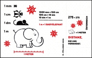 Österreich: 3563 Bl. 119, 30.10.2020, "Covid-19-Pandemie" Satz, postfrisch