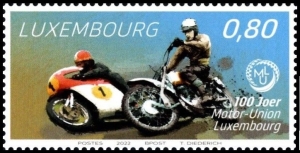 Luxemburg: MiNr. 2299, 18.03.2022, "100 Jahre Motor-Union Luxemburg", Satz, postfrisch