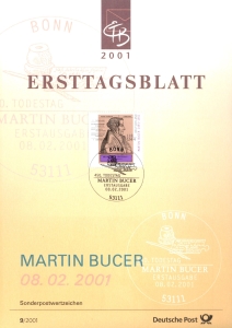 BRD: MiNr. 2169, "Martin Bucer", Ersttagsblatt (ETB), Ersttagssonderstempel