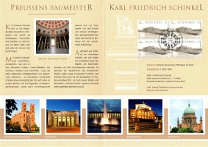 BRD: MiNr. 2527, 02.03.2006, "225. Geburtstag von Karl Friedrich Schinkel", Erinnerungsblatt (EB), Ersttagssonderstempel