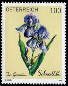 Österreich: Treuebonusmarke 2022: "Schwertlilie", postfrisch