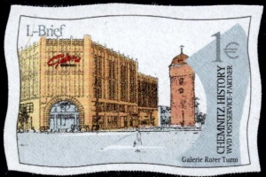 WVD: MiNr. 2 b, 01.01.2001, "Wahrzeichen der Stadt Chemnitz", Wert zu 1,00 EUR (helller Druck), postfrisch