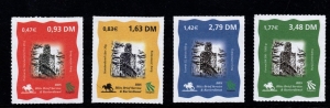 BBS: MiNr. 1 - 4, 13.10.2000, "Burg Lichtenberg", Satz, postfrisch