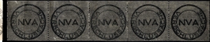 DDR - Dienstpost in der NVA, "Verschlussache", 5er-Streifen, postfrisch