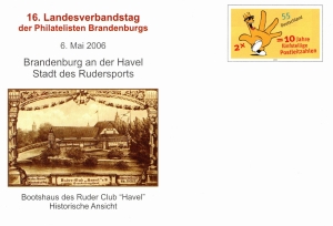 BRD: 06.05.2006, "16. Landesverbandstag, Brandenburg an der Havel", Ganzsache (Umschlag), ungebraucht