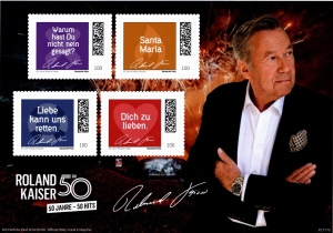 Deutsche Post: 13.07.2024, "50 Jahre Roland Kaiser", limitierte Sonderedition, postfrisch