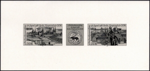 MiNr. 3030 - 3031 S, 22.07.1986, Schwarzdruck "Briefmarkenausstellung der Jugend, Berlin"