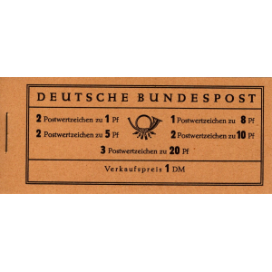 BRD: MH MiNr. 4 Y I, 00.02.1960, "Heuss", postfrisch
