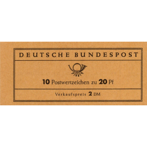 BRD: MH MiNr. 9 v, 23.07.1963, "Bach", postfrisch