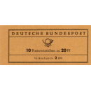 BRD: MH MiNr. 9 v, 23.07.1963, "Bach", postfrisch