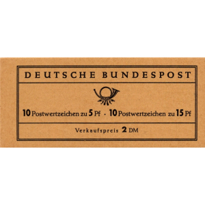 BRD: MH MiNr. 10 u (2), 06.07.1965, "Albertus / Tegel", postfrisch