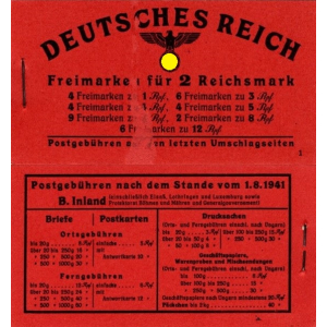 DR: MH MiNr. 48.1, 00.12.1941, "Adolf Hitler", Markenheftchen, postfrisch