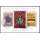 Liechtenstein: MiNr. 878 - 880 Bl. 12, 02.09.1985, "Besuch von Papst Johannes Paul II. in Liechtenstein", ESSt.