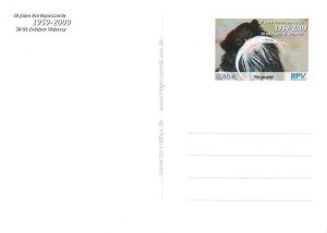 RPV: MiNr. KB 4, 15.06.2009, "50 Jahre Zoo Hoyerswerda", Ganzsache (Postkarte), ungebraucht