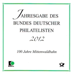 BRD: 2012, Jahresgabe des BDPh e. V., mit Zeitschrift "philatelie"