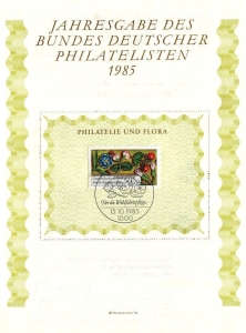 BRD: 1985, Jahresgabe des BDPh e. V., ohne Zeitschrift "philatelie"