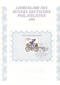 BRD: 1995, Jahresgabe des BDPh e. V., ohne Zeitschrift philatelie