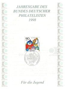 BRD: 1998, Jahresgabe des BDPh e. V., ohne Zeitschrift "philatelie"