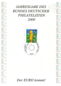 BRD: 2000, Jahresgabe des BDPh e. V., ohne Zeitschrift "philatelie"