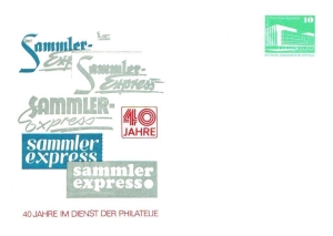 DDR: MiNr. PP 448, 1986, "40 Jahre sammler express", private Ganzsache  (Postkarte), ungebraucht