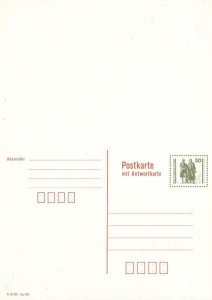 DDR: MiNr. P 108, 28.08.1990, Bauten und Denkmäler, ungebraucht