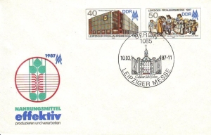 DDR: MiNr. U 6, 10.03.1987, Leipziger Frühjahresmesse, Ersttagssonderstempel