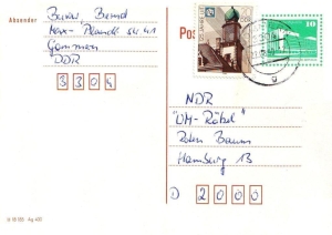 DDR: MiNr. P 89, 06.02.1990, Aufbau in der DDR, weiß, Ersttagsstempel