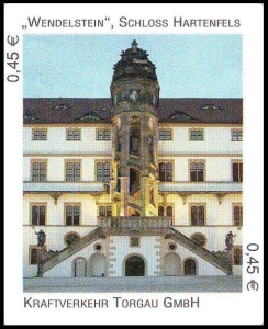 Kraftverkehr Torgau: MiNr. 5, 04.08.2004, "Schloss Hartenfels, Wendelstein", Satz, postfrisch