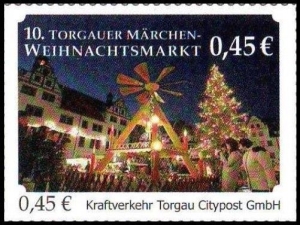 Kraftverkehr Torgau Citypost: MiNr. 15, 01.12.2009, "10. Torgauer Weihnachtsmarkt 2009", Satz, postfrisch