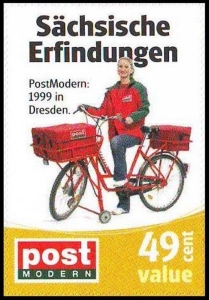 PostModern: MiNr. 110, 15.12.2008, "Sächsische Erfindungen: Fahrradkurier", Satz, postfrisch