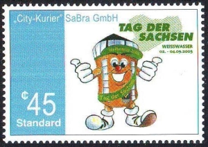 City-Kurier SaBra: MiNr. 6, 02.09.2005, "Tag der Sachsen", Satz, postfrisch