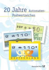 BRD: ATM MiNr. 2 (4 Typen) und MiNr. 3, Erinnerungsblatt 6/1999, Sonderstempel