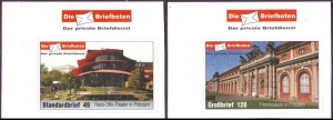 Die Briefboten: MiNr. 11 - 12, 05.10.2006, "Neueröffnung des Hans-Otto-Theaters in Potsdam", Satz, Eckrandstück, postfrisch