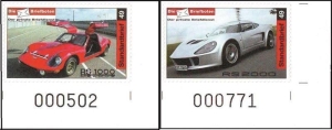 Die Briefboten: MiNr. 48 - 49, 04.01.2010, "Rennsport-Faszination Melkus", Satz, Bogennummer, postfrisch