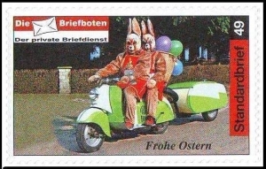 Die Briefboten: MiNr. 50, 22.03.2010, "Brandenburger Osterhasen", Satz, postfrisch