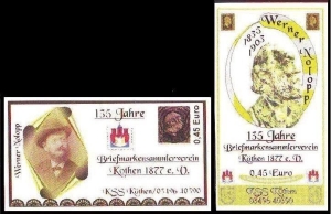 KSS Ltd.: MiNr. 17 - 18, 12.03.2012, "Briefmarkensammlerverein Köthen e. V.", Satz, postfrisch
