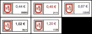 KSS Ltd.: 01.10.2001, "KSS im Wappen - Standardwerte", Satz, postfrisch
